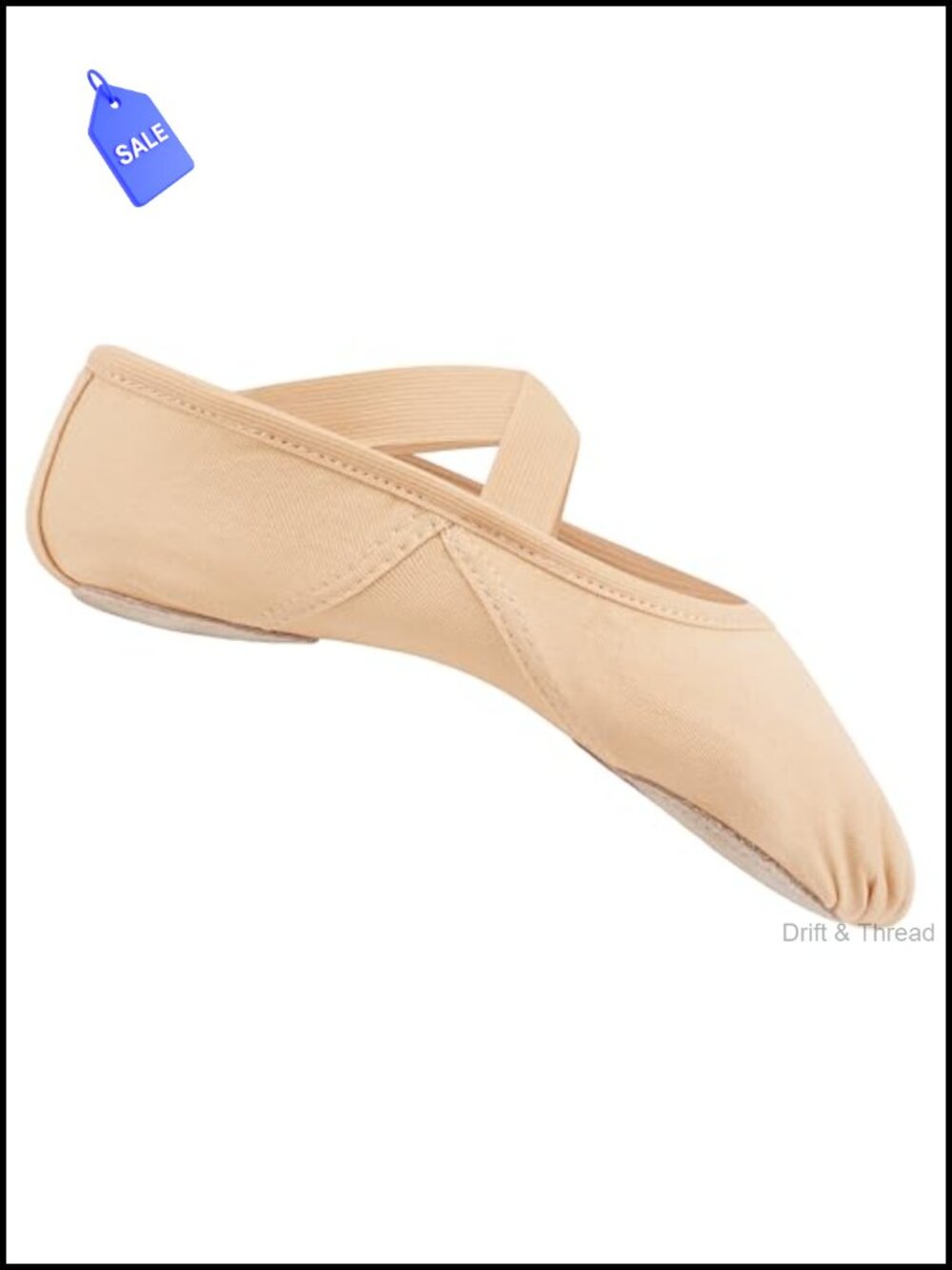 Highly Stretch Canvas Ballet Dance Slippers Suede Sole Flats